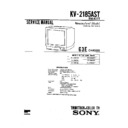 Sony KV-2185AST Service Manual