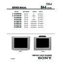 Sony KV-27FA310 Service Manual