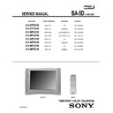 Sony KV-27FS210 Service Manual