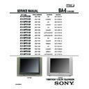 Sony KV-27FS320 Service Manual