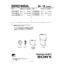 Sony KV-27XBR45 Service Manual