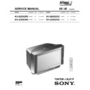 Sony KV-28DS20U Service Manual