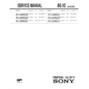 Sony KV-28WS2B Service Manual