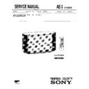 Sony KV-28WS3R Service Manual
