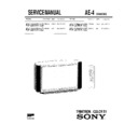 Sony KV-28WX10B Service Manual