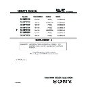 Sony KV-29FS100 (serv.man6) Service Manual