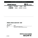 Sony KV-29FS150 Service Manual