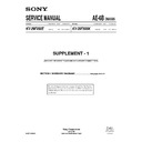 Sony KV-29FX66E (serv.man2) Service Manual