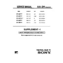 Sony KV-32FV1 Service Manual