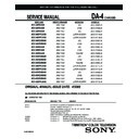 Sony KV-32HS500 Service Manual
