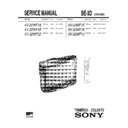 Sony KV-32WF1A Service Manual