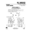 Sony KV-3400ASD Service Manual