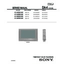 Sony KV-34DRC430 Service Manual