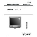 Sony KV-34FS13B Service Manual