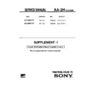 Sony KV-34FV1T Service Manual