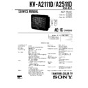 Sony KV-A2111D Service Manual