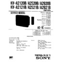Sony KV-A2120B Service Manual