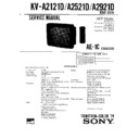 Sony KV-A2121D Service Manual