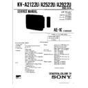 Sony KV-A2122U Service Manual