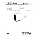 Sony KV-A2131A Service Manual