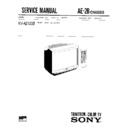 Sony KV-A2133B Service Manual