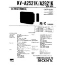 Sony KV-A2521K Service Manual