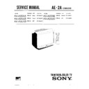 Sony KV-A2531A Service Manual