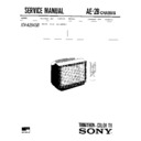 Sony KV-A2543B Service Manual