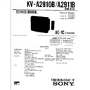 Sony KV-A2910B Service Manual