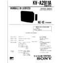 Sony KV-A2911A Service Manual