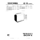 Sony KV-A2931A Service Manual