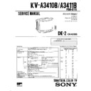 Sony KV-A3410B Service Manual