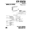 Sony KV-A3411A Service Manual