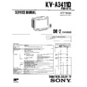 Sony KV-A3411D Service Manual