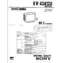 Sony KV-A3412U Service Manual