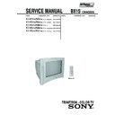 Sony KV-AR142M50 Service Manual