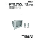 Sony KV-AR142M51 Service Manual