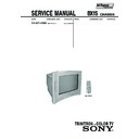 Sony KV-AR14M80 (serv.man2) Service Manual