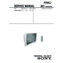 Sony KV-AR21M50 Service Manual