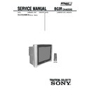 Sony KV-AR29M81A Service Manual