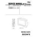 Sony KV-AR29T80C Service Manual