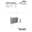 Sony KV-AZ212M60 Service Manual