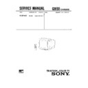 Sony KV-B14K2 Service Manual
