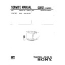 Sony KV-B14M1 Service Manual