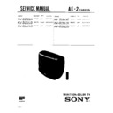 Sony KV-B2511A Service Manual