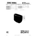 Sony KV-B2521A Service Manual