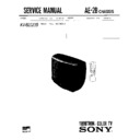 Sony KV-B2523B Service Manual