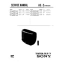 Sony KV-B2911A Service Manual