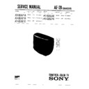 Sony KV-B2921A Service Manual