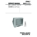 Sony KV-BM14N40 Service Manual